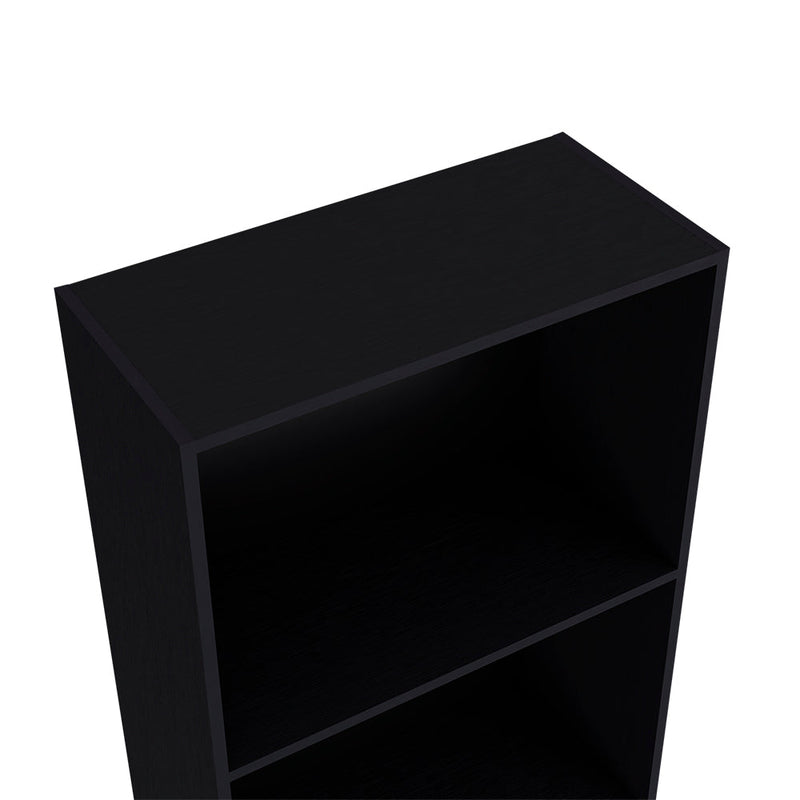 Bookcase Benzoni, Multi-Tier Storage Shelves, Black Wengue Finish-1