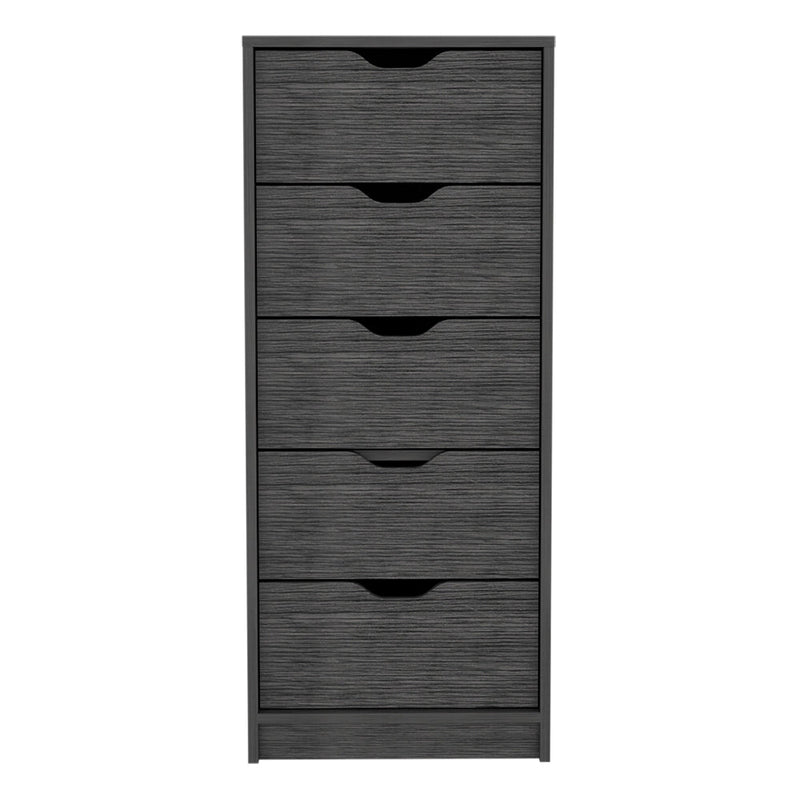 Kamran Dresser,Kamran, Five Drawer Narrows, Smokey Oak Finish-4