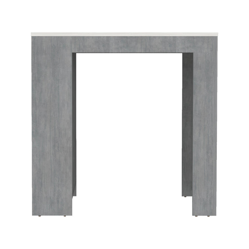 Kitchen Island Doyle,Kitchen Island, Concrete Gray / Ibiza Marble, Concrete Gray / Ibiza Marble Finish-2