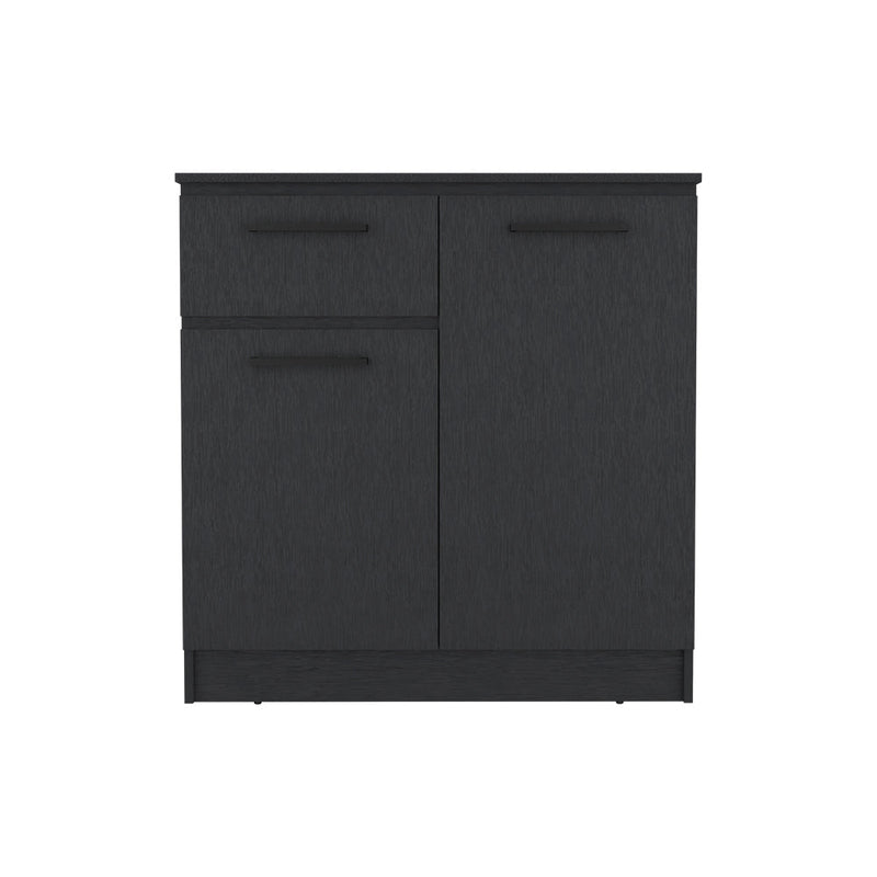 Dresser Carlin, Drawer and 2 Door Cabinets, Black Wengue Finish-3