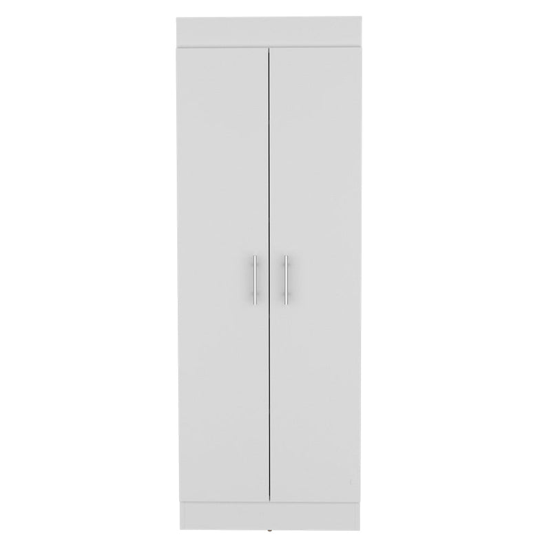 Pantry Cabinet Clinton, Five Interior Shelves, White Finish-2