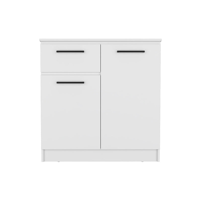 Dresser Carlin, Drawer and 2 Door Cabinets, White Finish-5