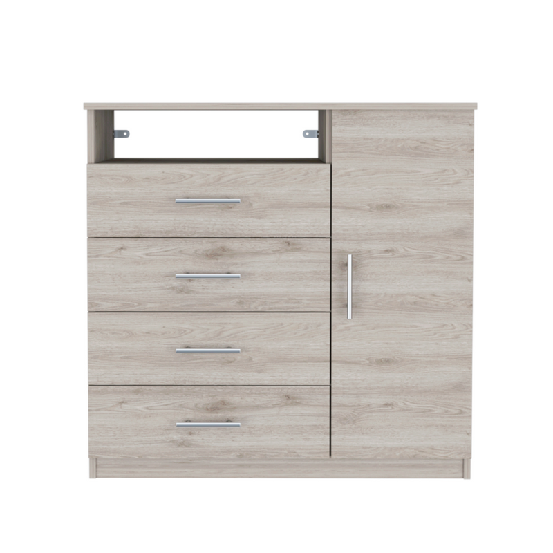 Dresser Beaufort, Four drawers, Light Gray Finish-3