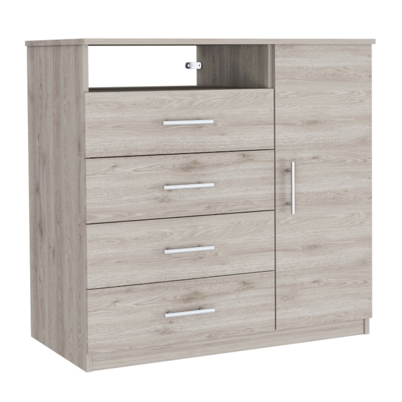 Dresser Beaufort, Four drawers, Light Gray Finish-5