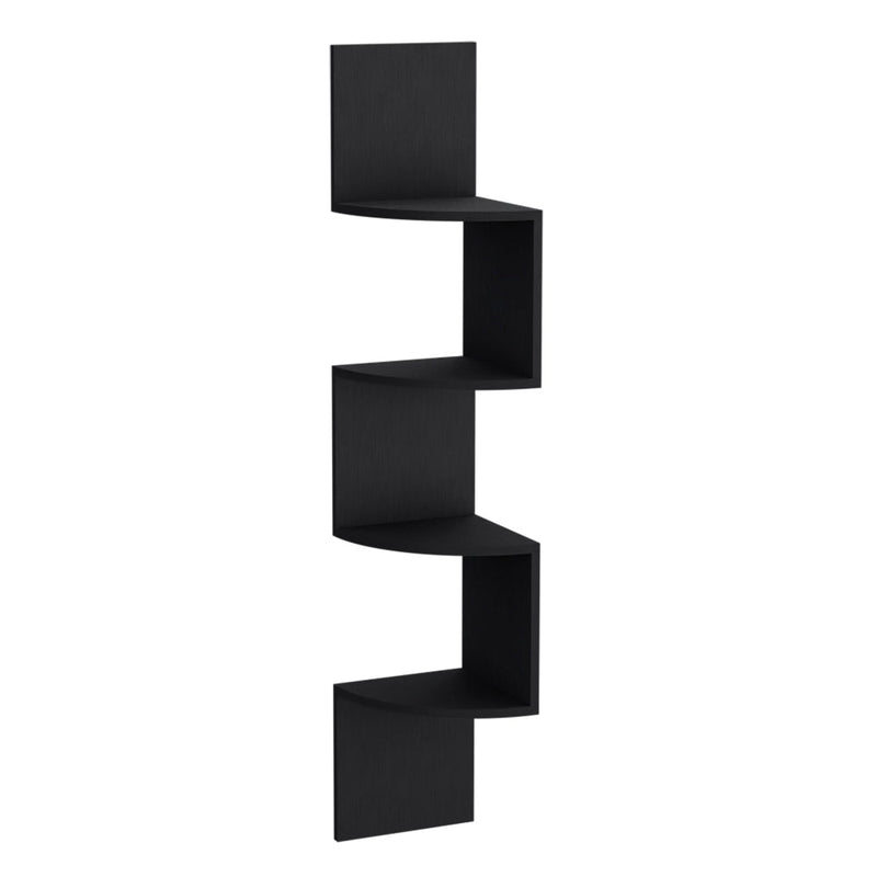 Shelve Crestone, 4-Tier Open Shelving, Black Wengue Finish-5