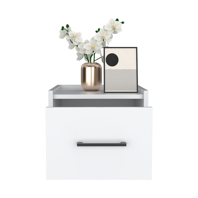 Floating Nightstand Calion, White Finish-4