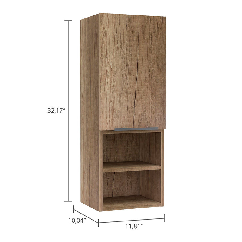 Medicine Cabinet Hazelton, Two Interior Shelves, Pine Finish-5