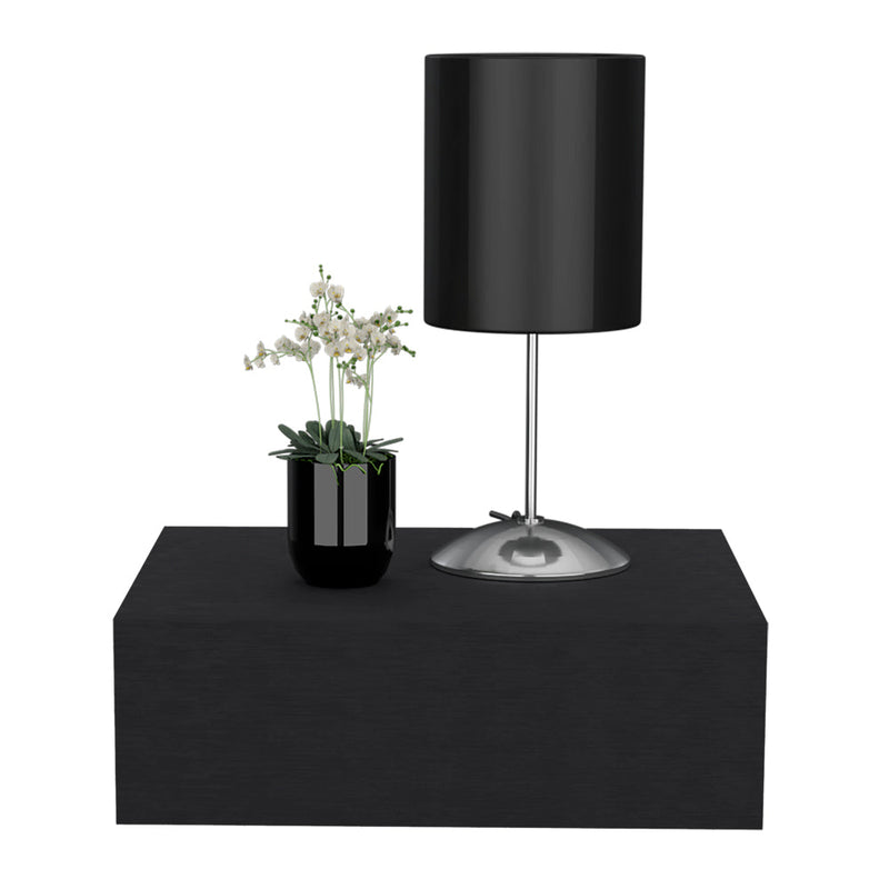 Floating Nightstand Isola, Sleek Wall-Mounted Design with 1-Drawer, Black Wengue Finish-2