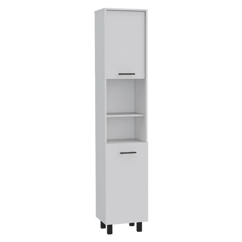 Pantry Cabinet Almada, Three Interior Shelves, White Finish-5