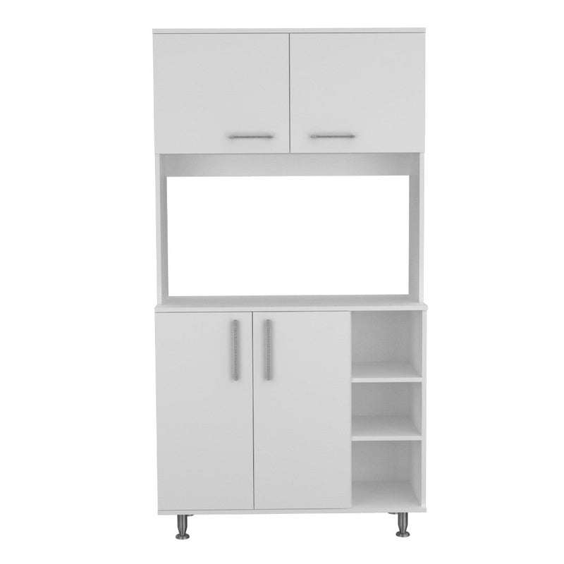 Pantry Cabinet Delaware, Double Door, White Finish-5