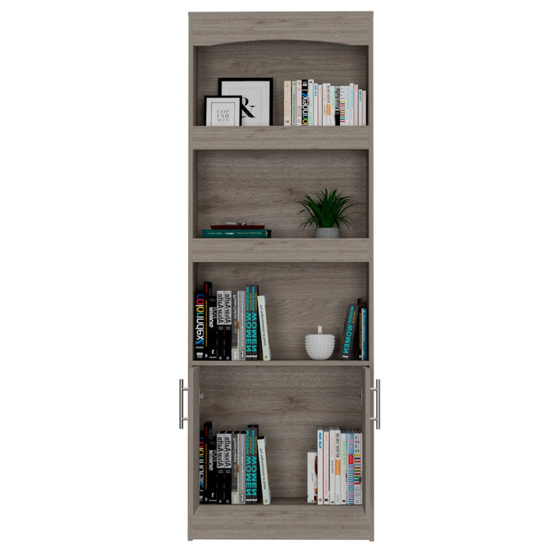 Bookcase Denver,Metal Hardware, Light Gray Finish-6