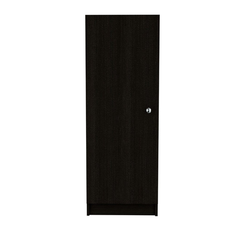 Pantry Miami, Single Door Cabinet, Black Wengue Finish-5