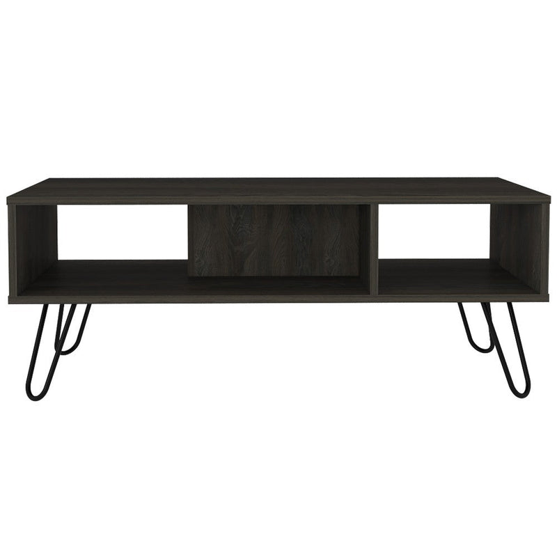 Coffee Table Minnesota, Two Shelves, Carbon Espresso Finish-3