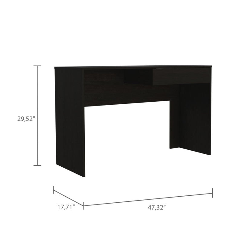 Computer Desk Harrisburg, One Drawer, Black Wengue Finish-3