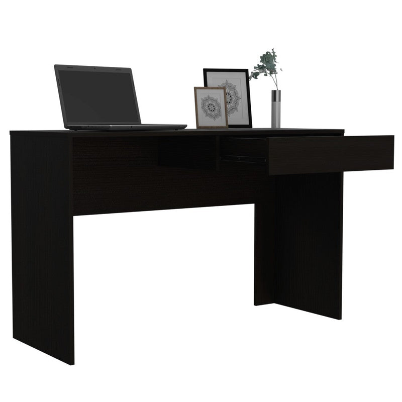 Computer Desk Harrisburg, One Drawer, Black Wengue Finish-4