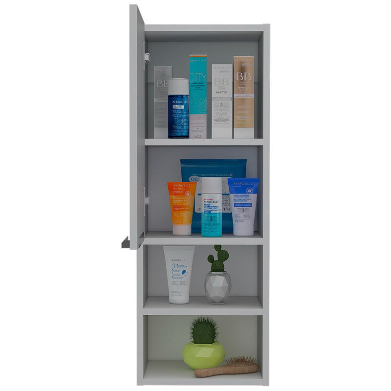 Medicine Cabinet Hazelton, Open and Interior Shelves, White Finish-5