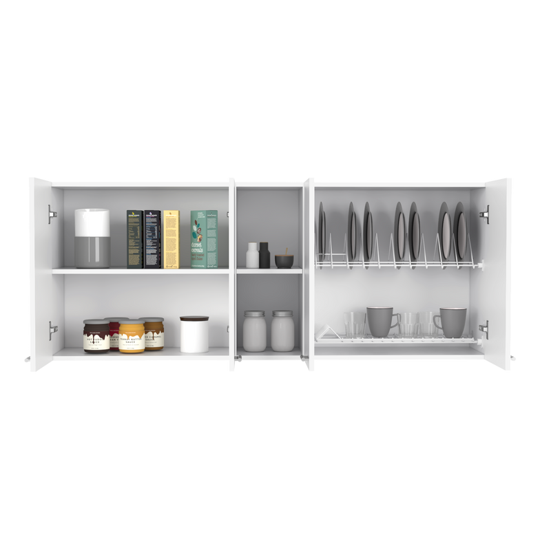 Wall Cabinet Ontario, Double Door, White Finish-5