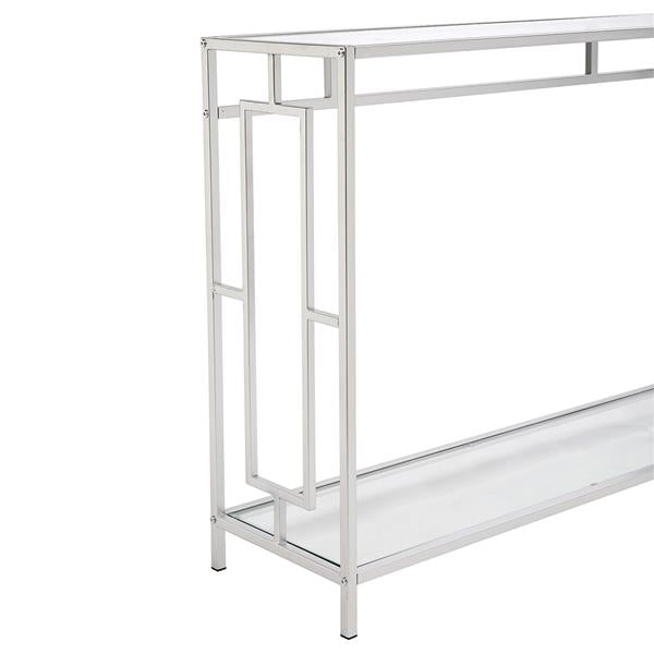 Toughened Glass Panel Console Table