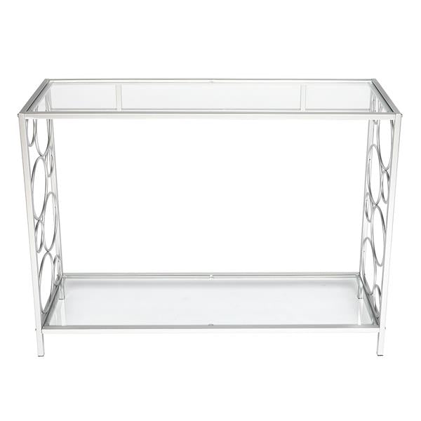 Toughened Glass Panel Console Table---Circle Shape