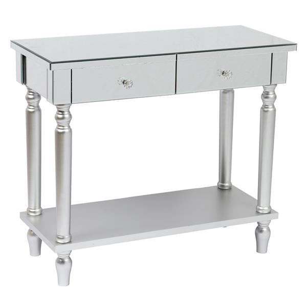 Two Drawers With Shelf Mirror Table Dressing Table Console Table