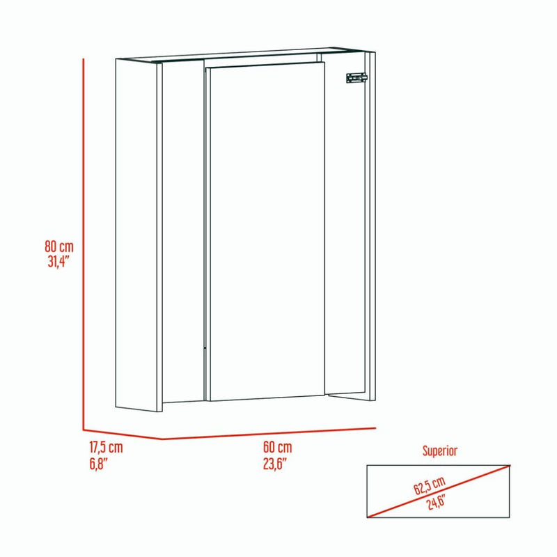 Foldable Table Tacoma, Seven Interior Shelves, Light Gray Finish-8