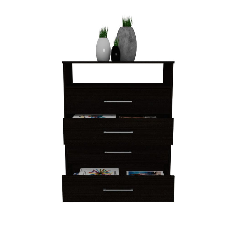 Dresser Atlanta,Four Drawers, Black Wengue Finish-6