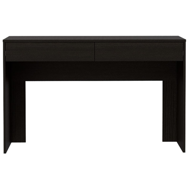 Computer Desk Aberdeen, Two Drawers, Black Wengue Finish-4